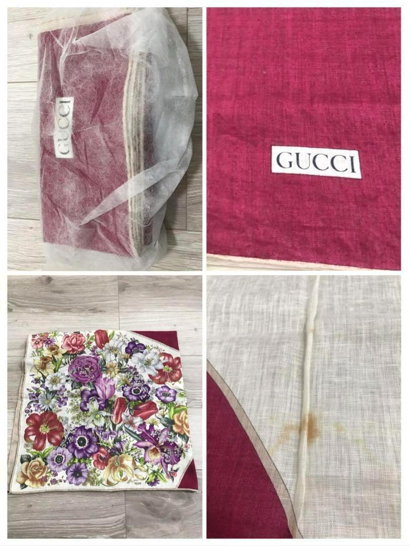 タグ付き】GUCCI グッチ フローラ 花柄 スカーフ ストール