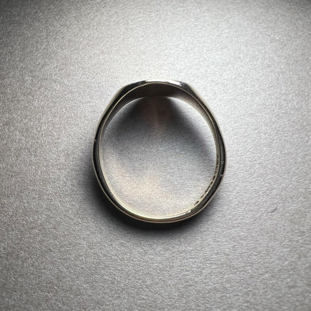 希少 イギリス 英国 ロンドン ヴィンテージ シグネットリング 9ct 9k