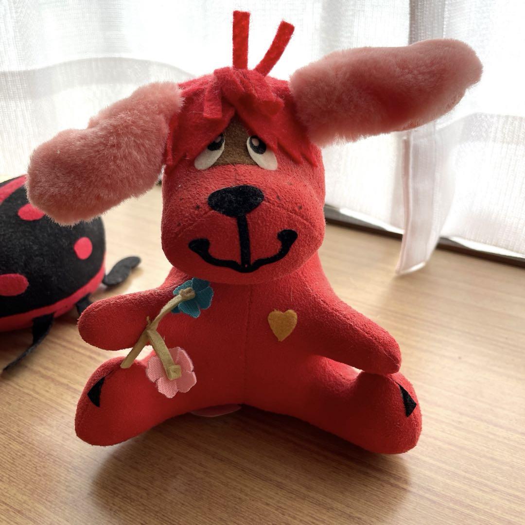 昭和レトロ ドリームペッツ風ぬいぐるみ 犬 5体 まとめ売り レザー動物 昭和レトロ ドリームペッツ風ぬいぐるみ 犬 5体 まとめ売り