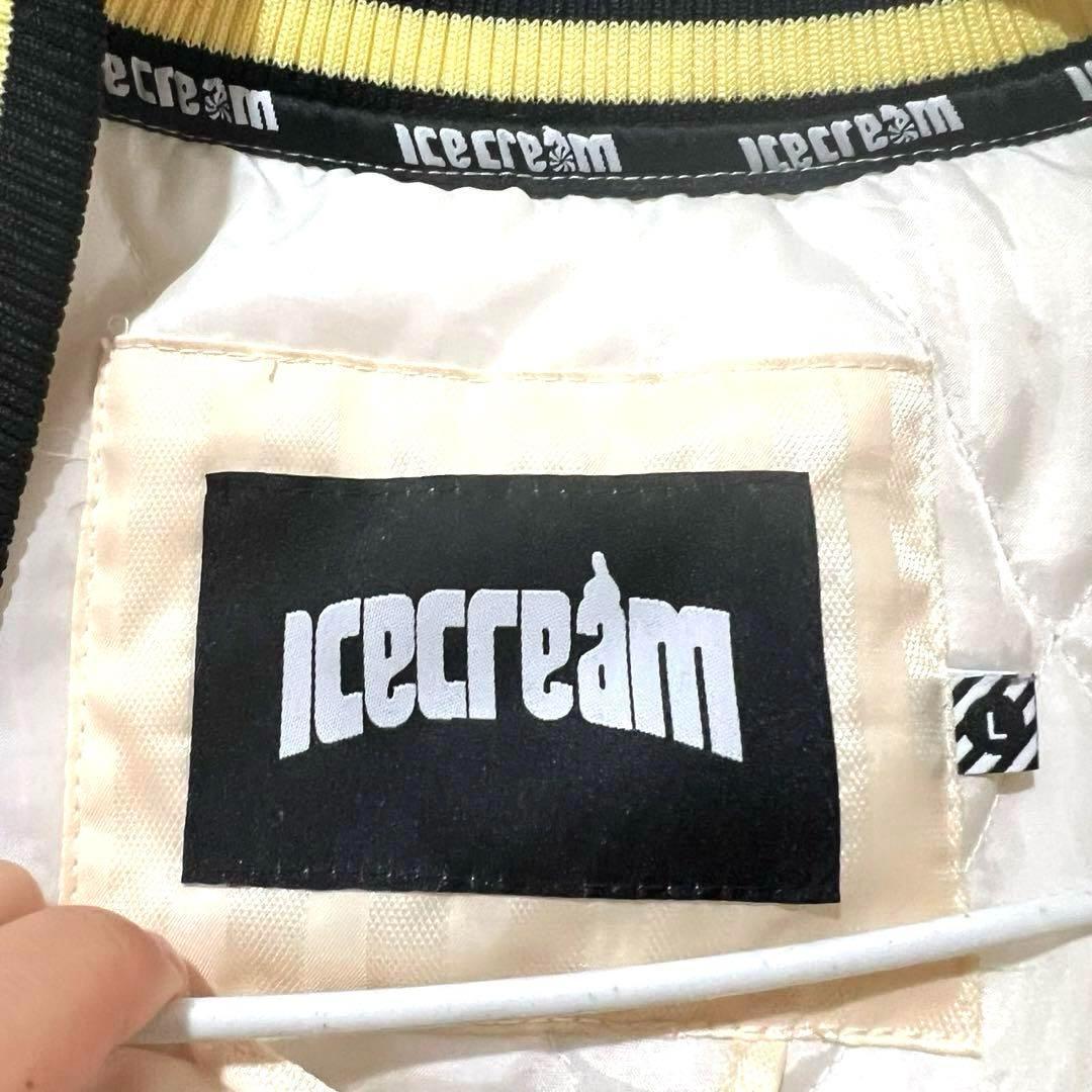 【入手困難】Ice creme スタジャン ma-1 中綿ジャケット 刺繍ロゴ