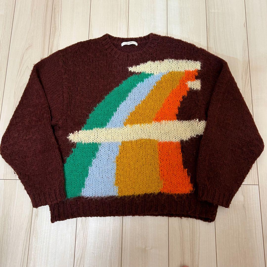 【希少】JieDa レインボー ニット モヘア 22aw  ブラウン