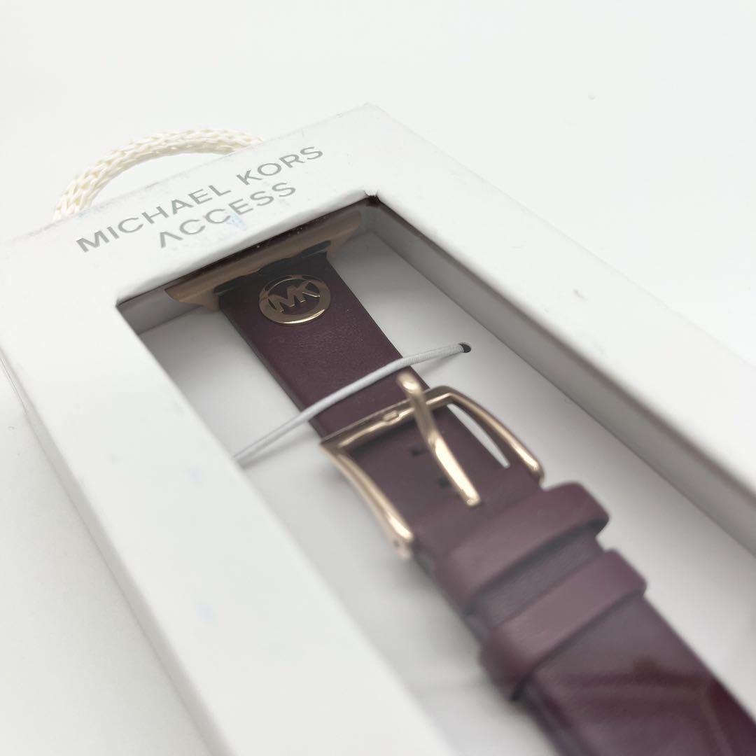 【感謝価格】 マイケルコース Apple レザー ワインレッド Watch対応バンド 時計