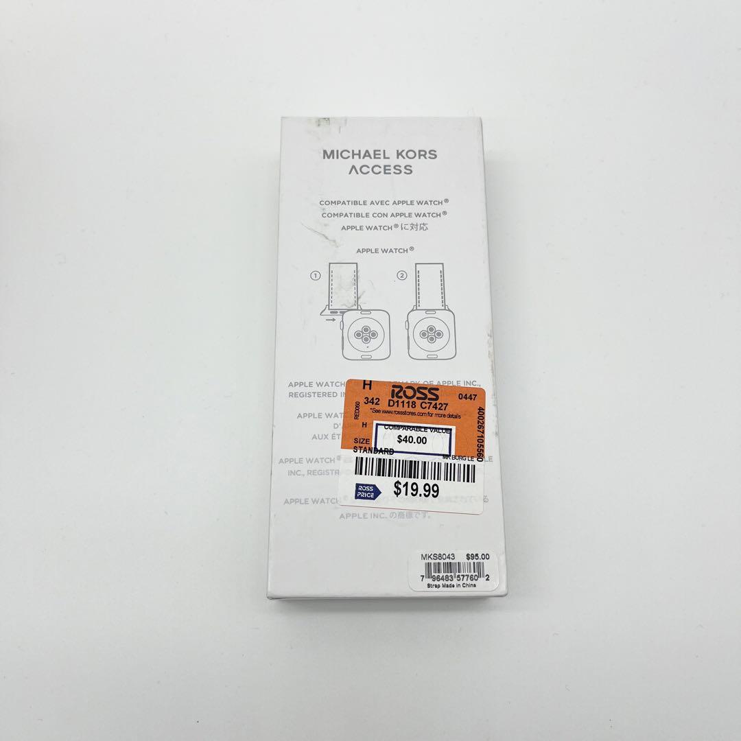 マイケルコース Apple Watch対応バンド ワインレッド レザー