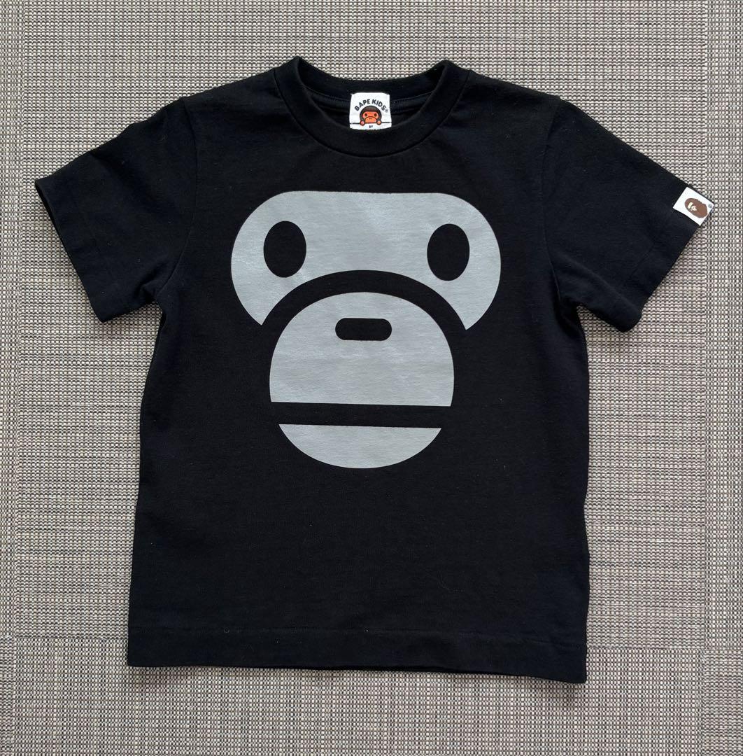 BAPE KIDS アベイシングエイプ Tシャツ キッズ 110 ブラック