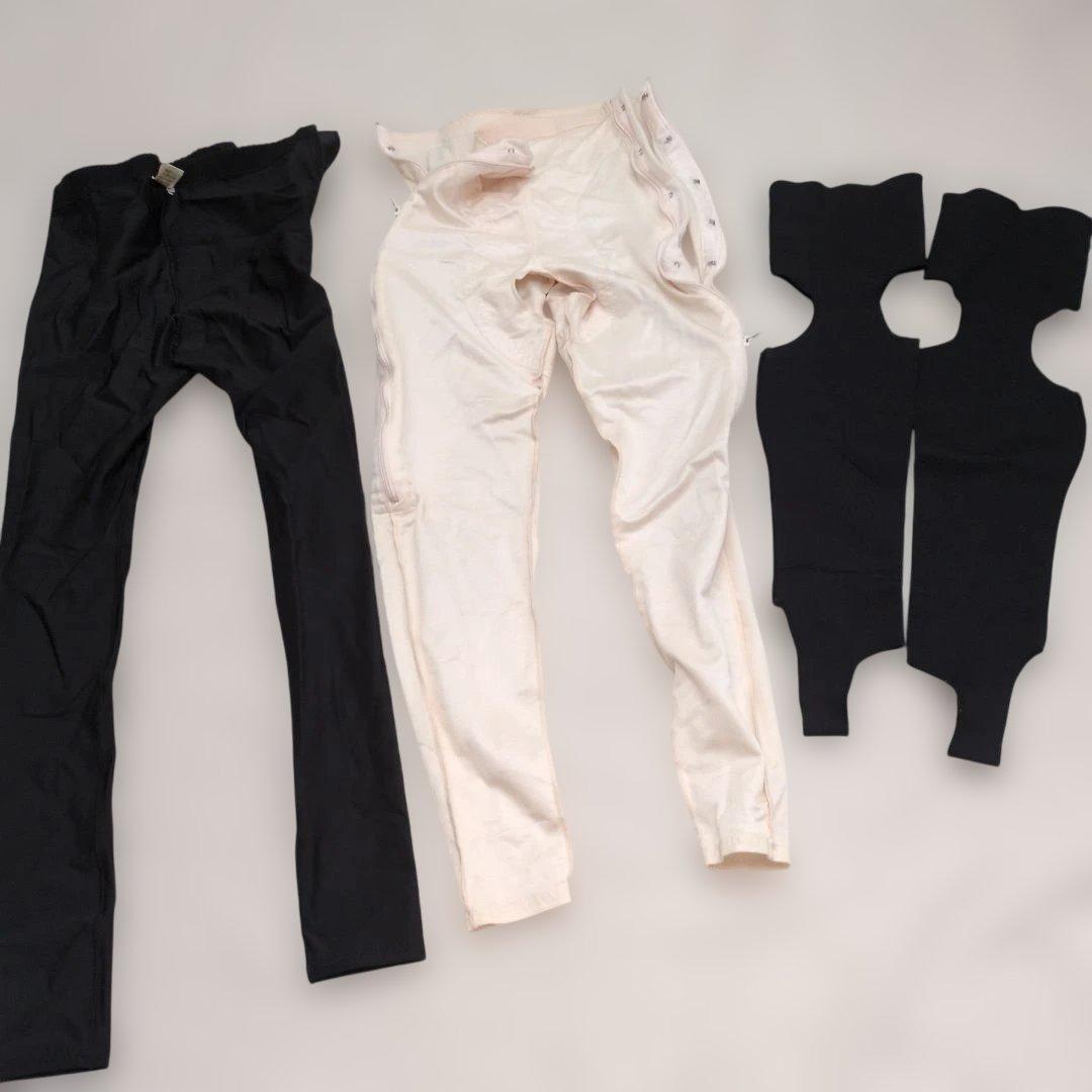 脂肪吸引 圧迫着 太もも スパッツセットやや傷や汚れあり