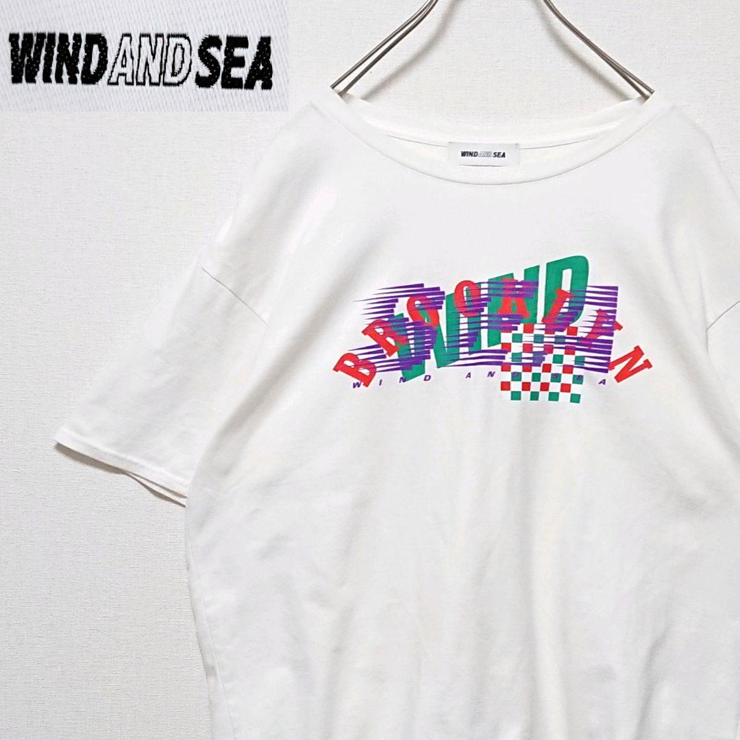 希少 ウィンダンシー フロント ロゴ ホワイト オーバーサイズ 半袖 Tシャツ
