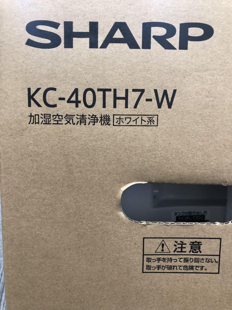 早い者勝ちです⭕️取扱扱説明書付　SHARP 加湿空気清浄機 KC-40TH7-W