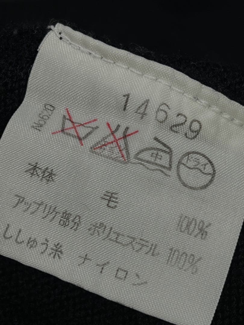 ✅90s santafe サンタフェ ウール ニット セーター 古着 黒 日本製