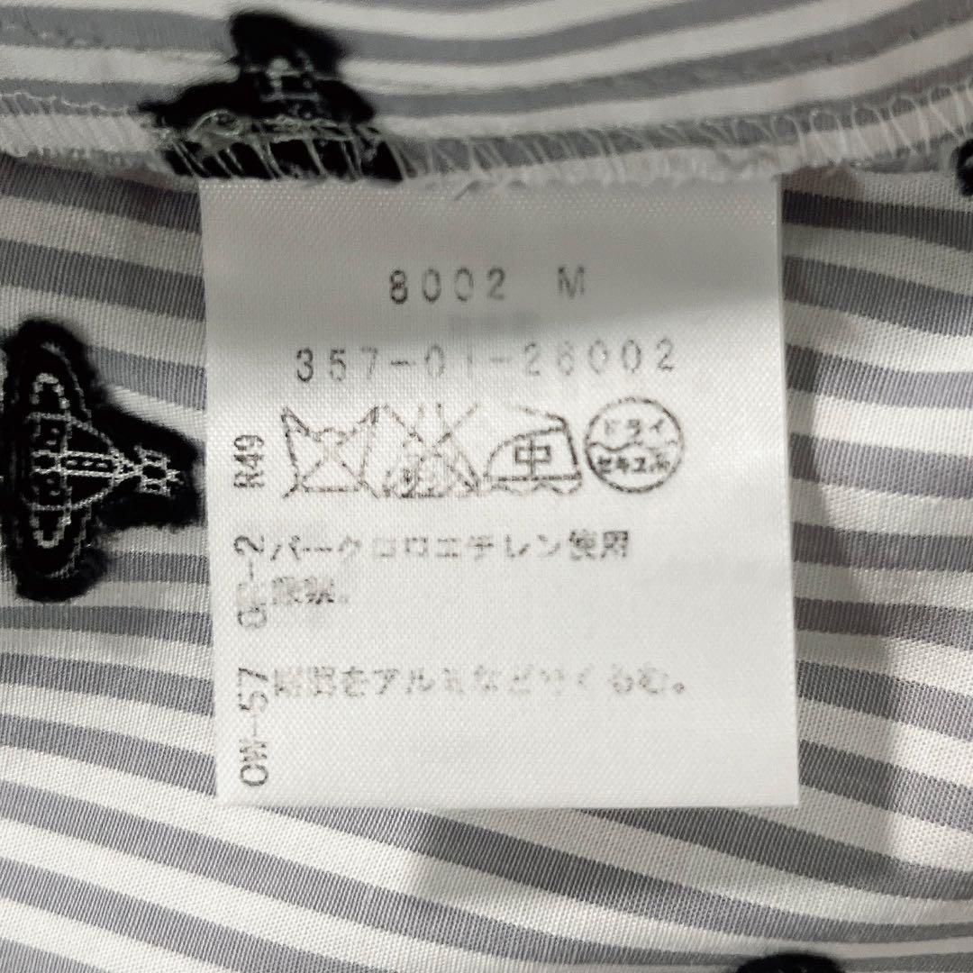 ヴィヴィアンウエストウッド 変形　ドット　ブラウス　オーブロゴ　ストライプ