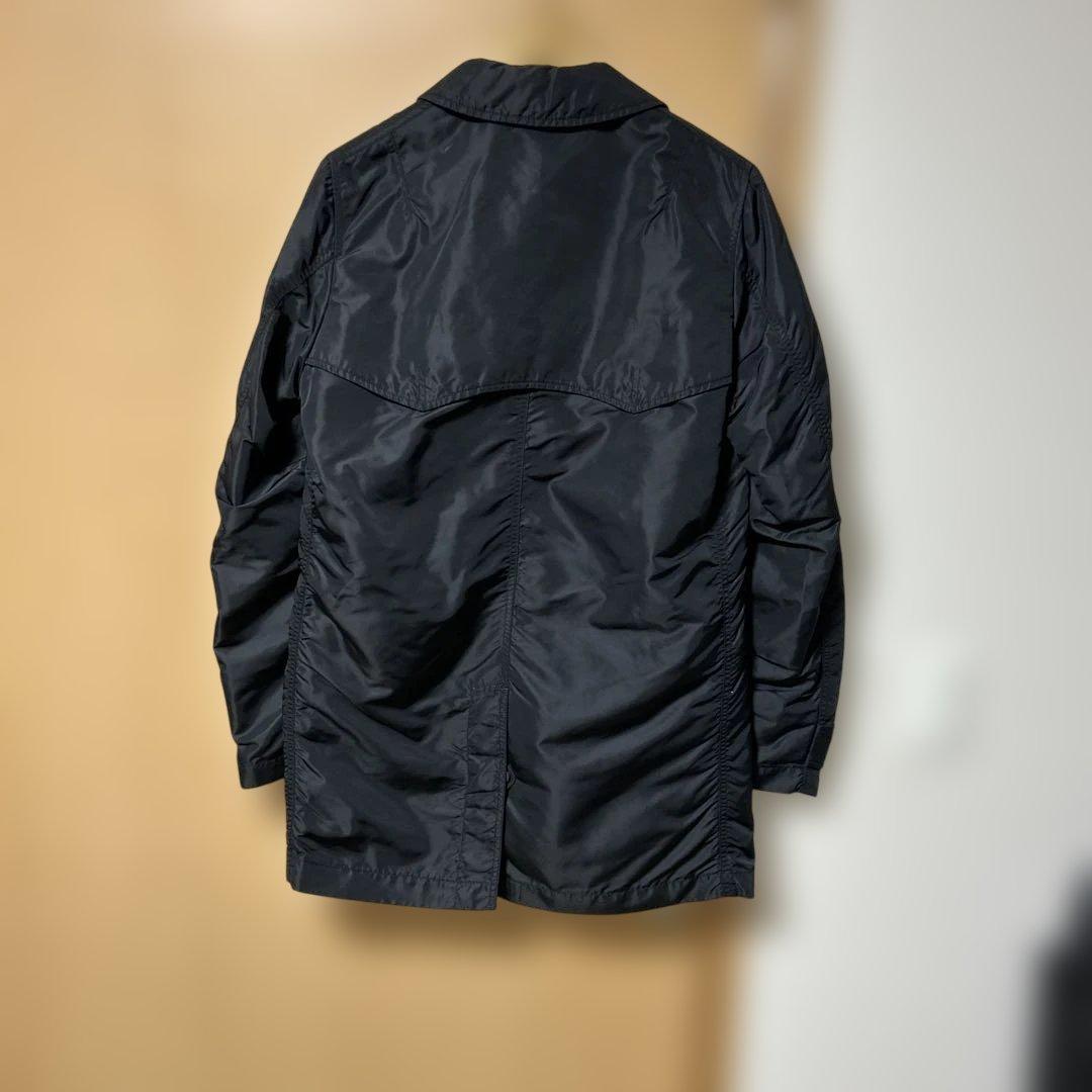 COMME des GARÇONS HOMME ブラック ステンカラーコート秋冬 COMME des GARÇONS HOMME ブラック ステンカラーコート秋冬