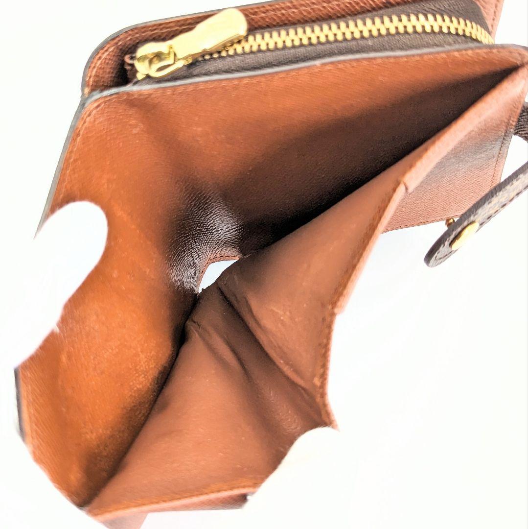 【美品】ルイヴィトン モノグラム コンパクトジップ 2つ折り 財布