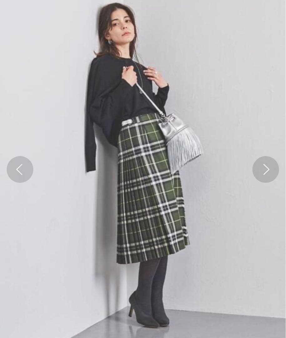 【大人気】オニールオブダブリン　Мサイズ　ロングキルトスカート　ミモレ丈