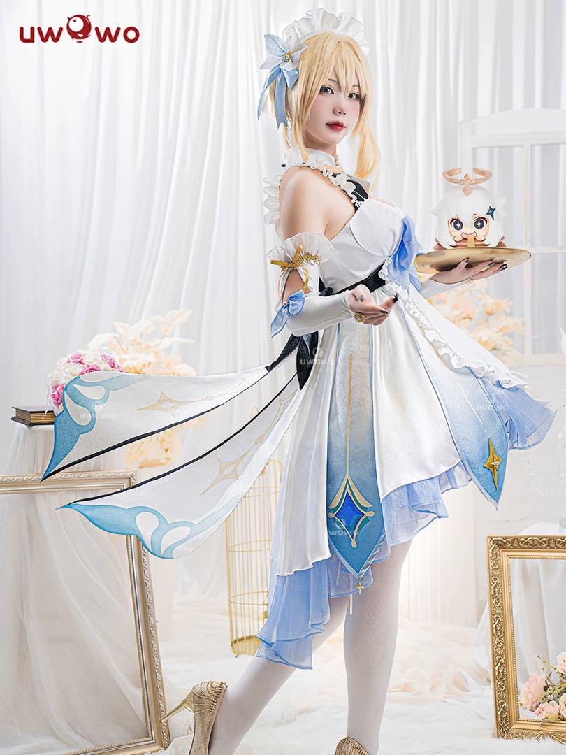 Uwowo 原神 蛍 旅人 花嫁コスプレ衣装 ウィッグ・靴追加可