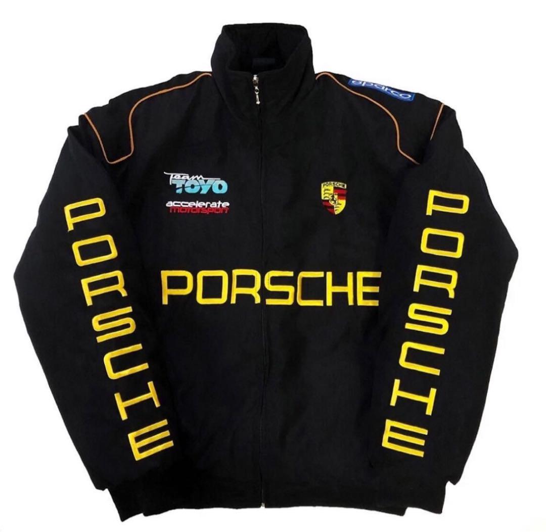 Porsche ナイロンジャケット ブラック