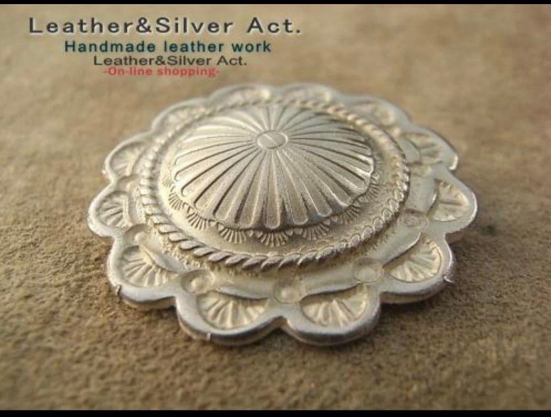 シルバー925 フリンジコンチョ スタンプコンチョインディアンジュエリー