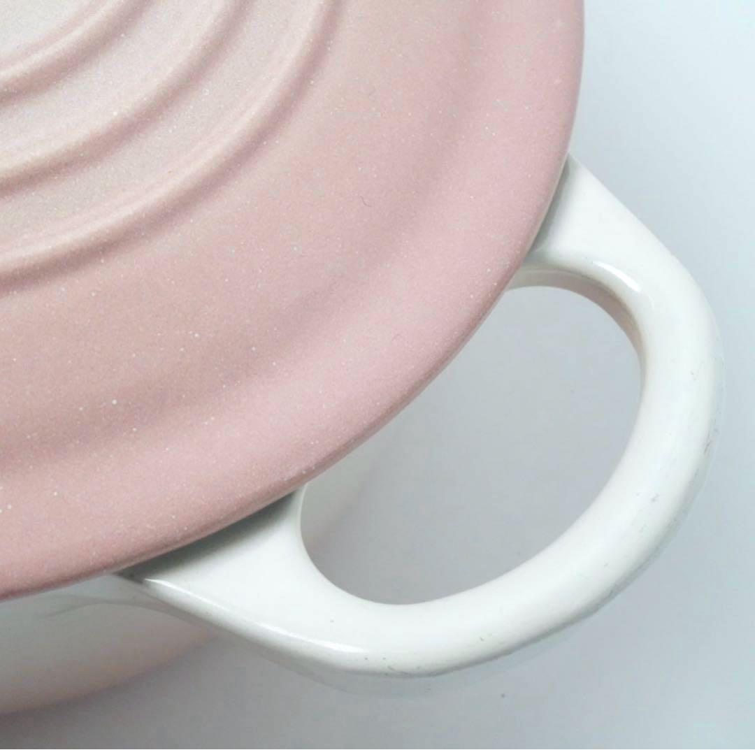 【美品】LE CREUSET　ココット オーバル　パウダーピンク　25cm