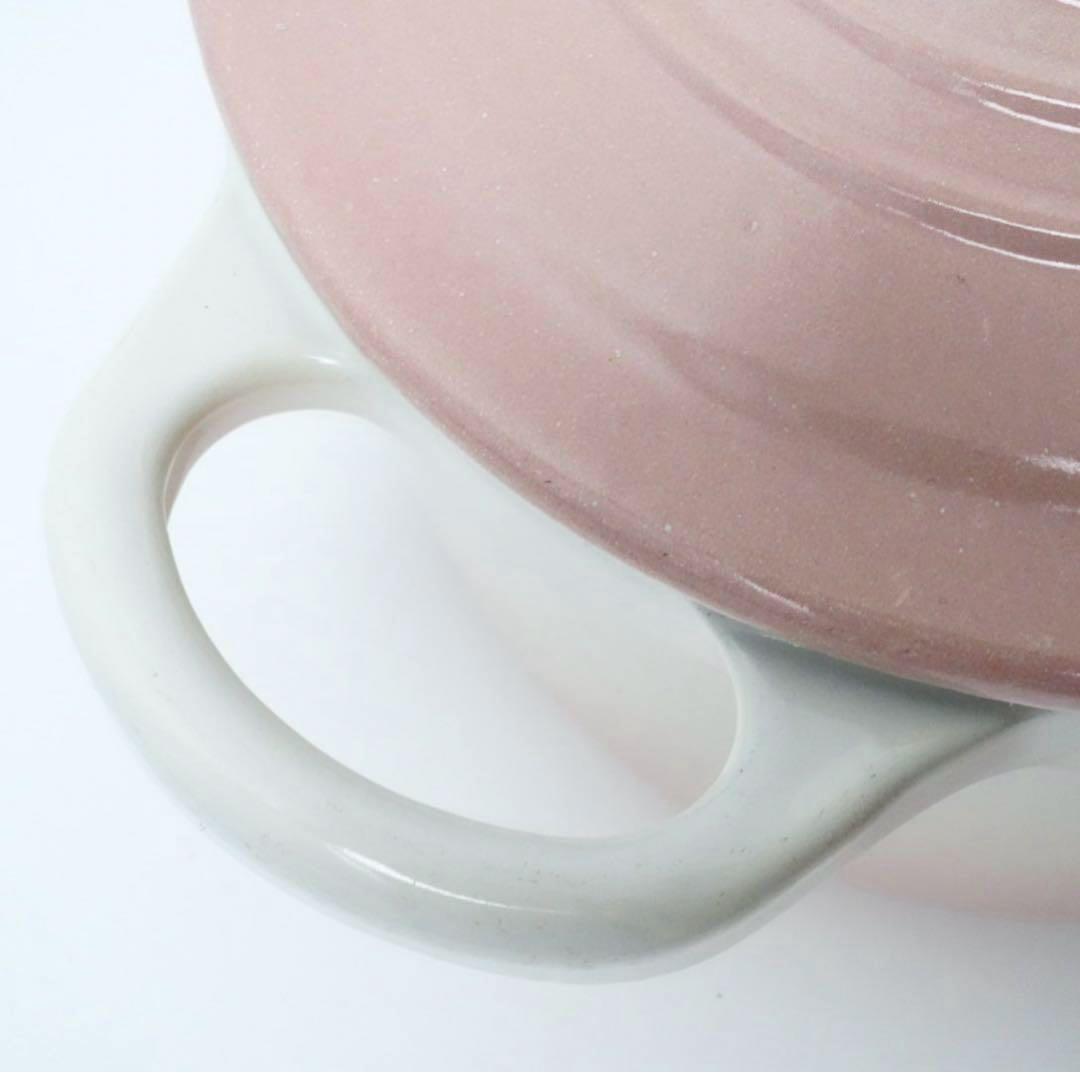 【美品】LE CREUSET　ココット オーバル　パウダーピンク　25cm