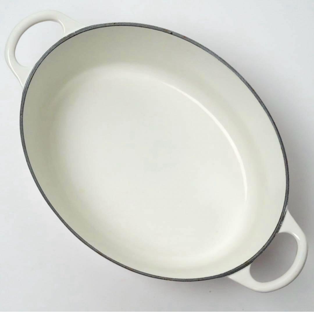 【美品】LE CREUSET　ココット オーバル　パウダーピンク　25cm
