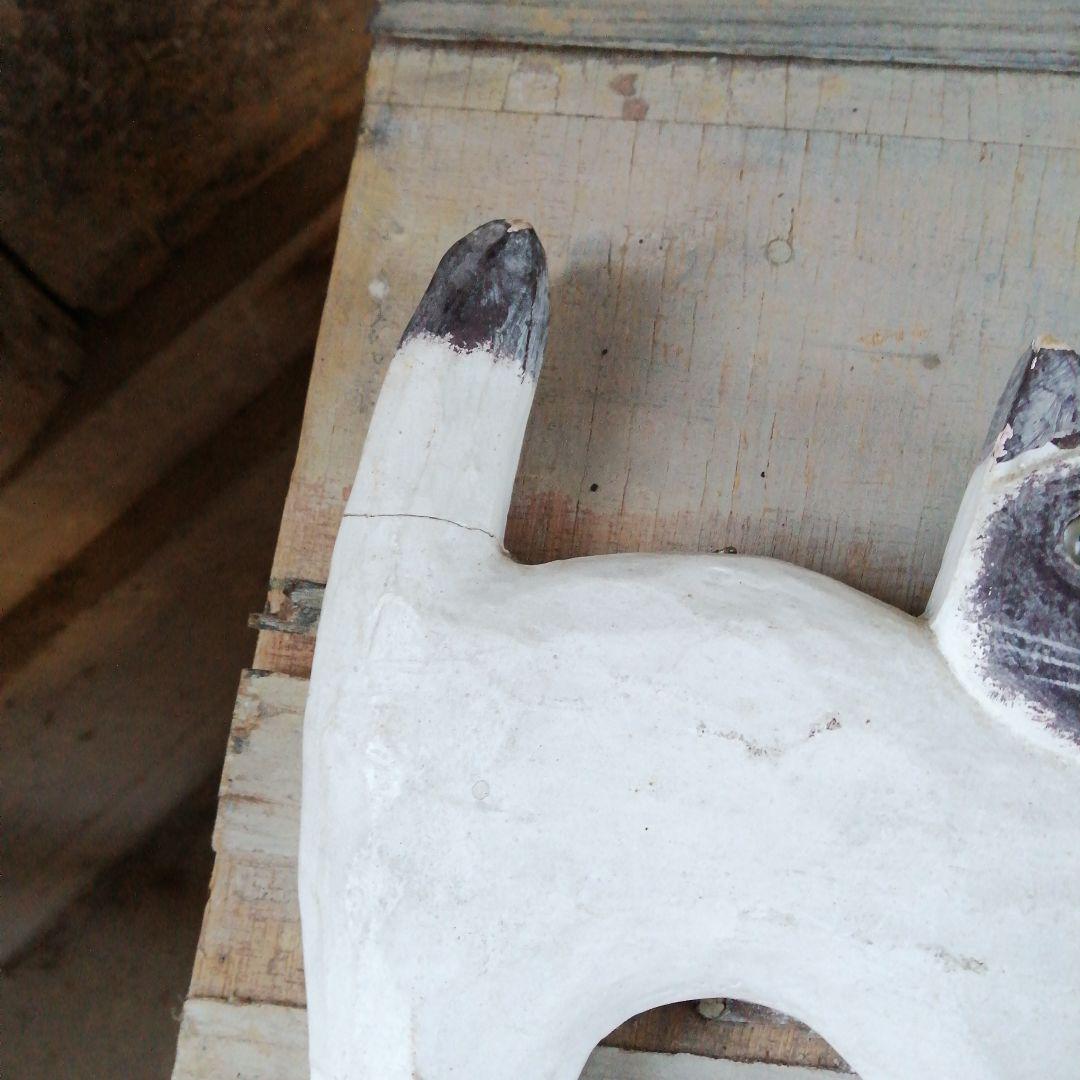 猫の木製柵壁掛け　78cm