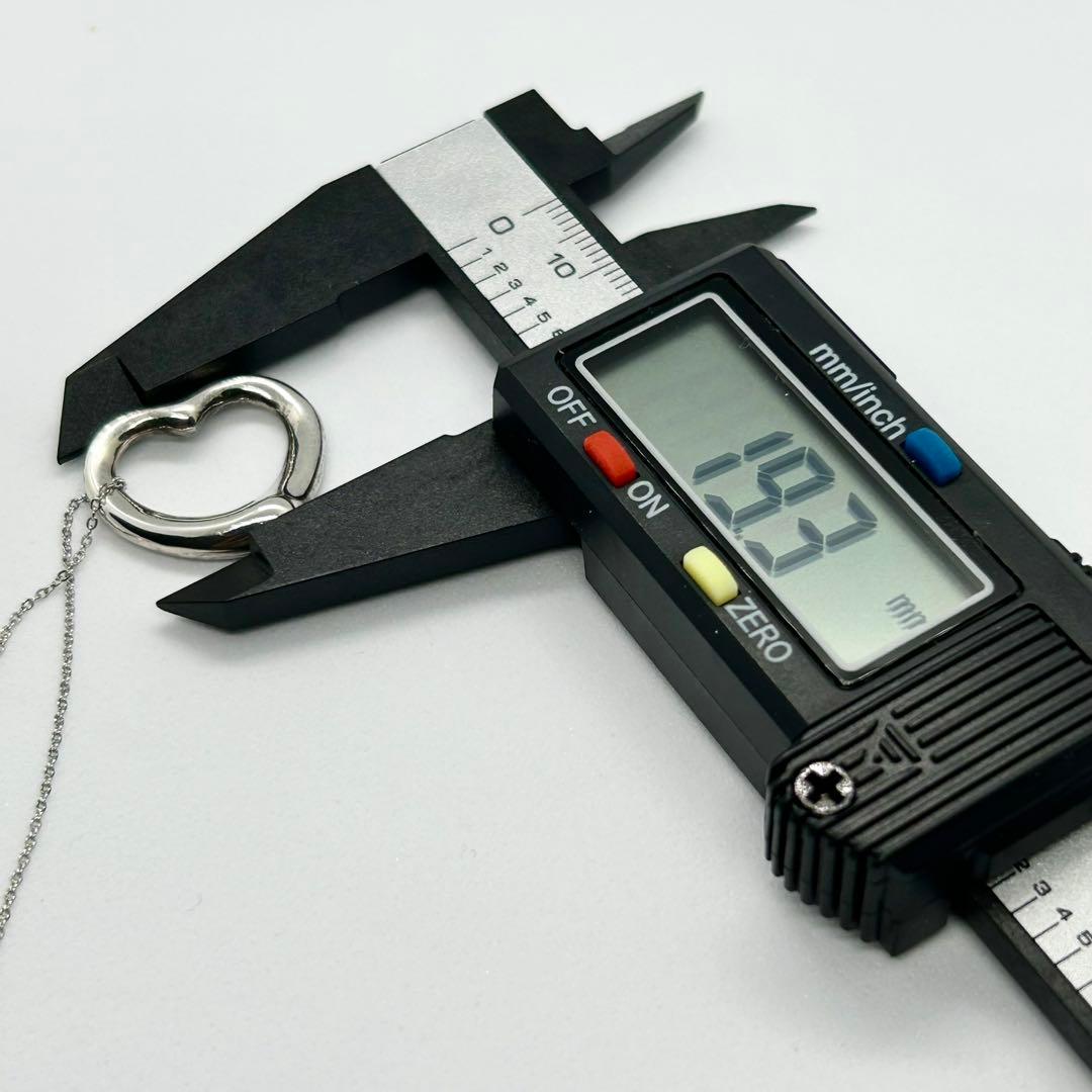 ティファニー オープンハート ネックレス 22.3mm 925 社外チェーン