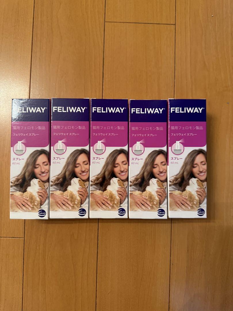 FELIWAY フェロモン製品スプレー 60mL 5本セット