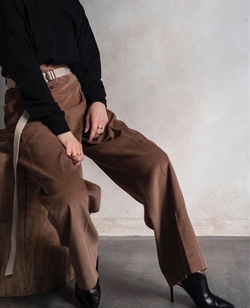 maison eureka メゾンエウレカ ゴーデュロイ ブラウン ユニセックス maison eureka メゾンエウレカ ゴーデュロイ ブラウン ユニセックス