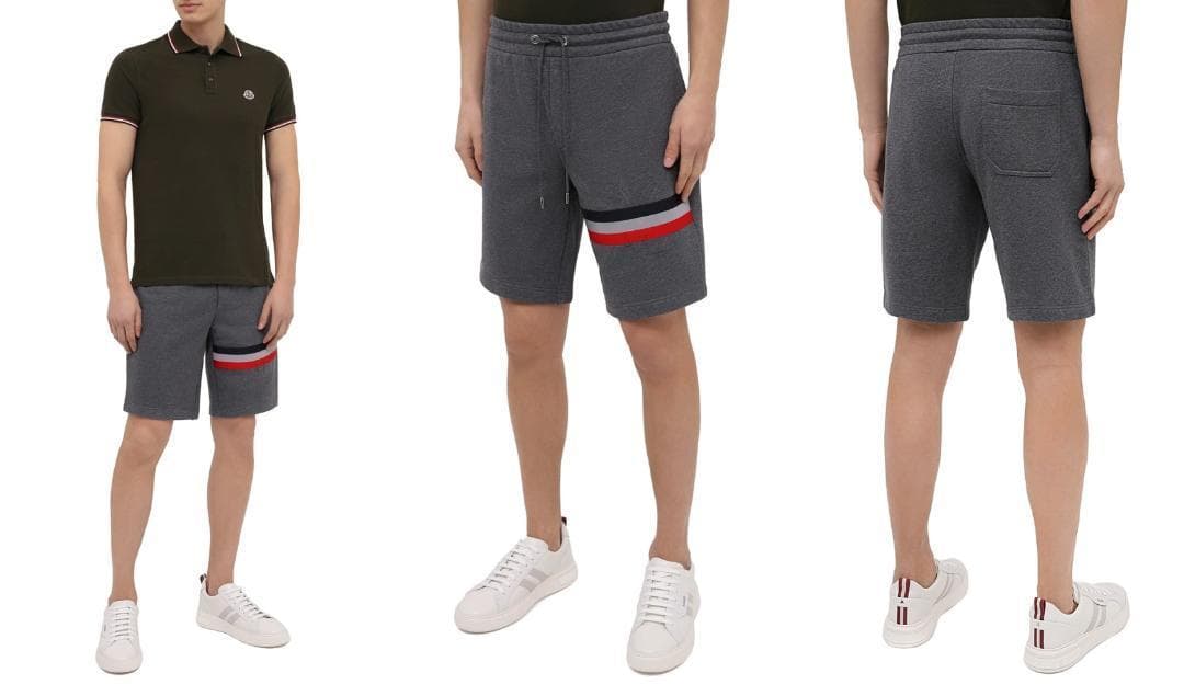 L　MONCLER スウェット　ショーツ　モンクレール ハーフパンツ　新品