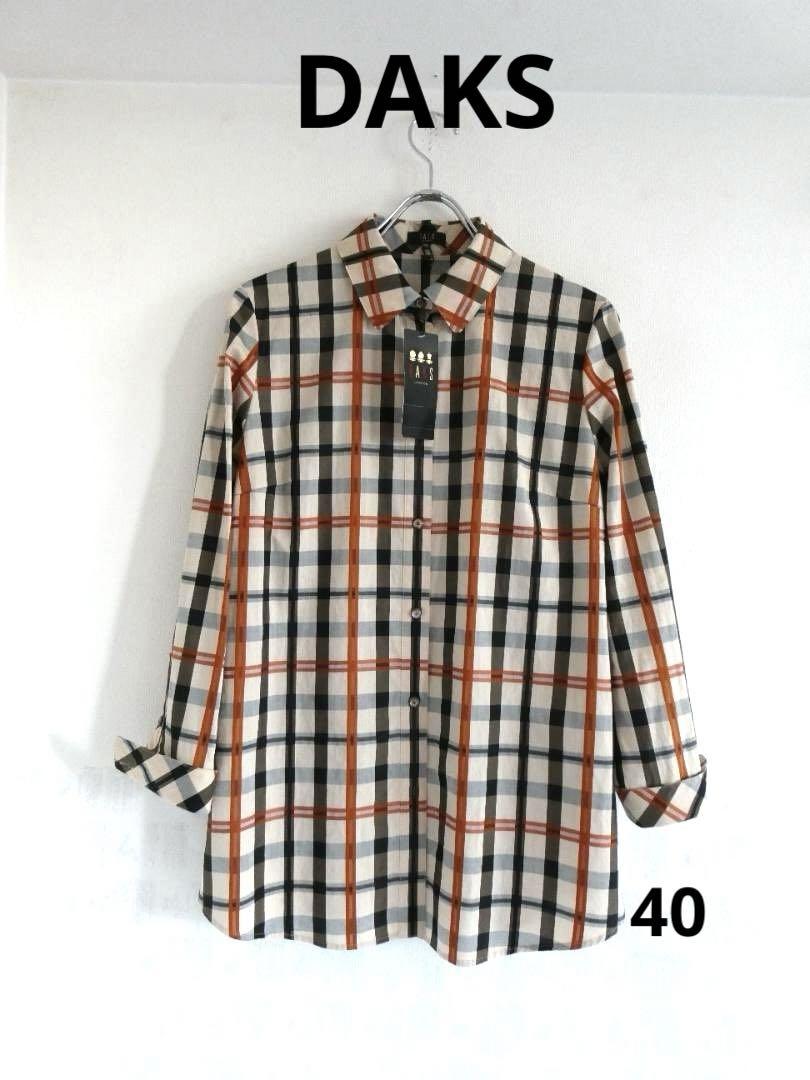 【ダックス】ハウスチェック シャツブラウス 40 新品