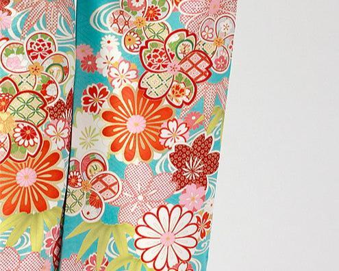 振袖 身長157-172cm 青 bl-044