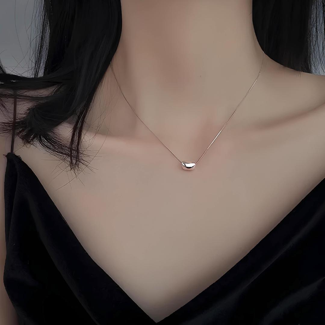 n047c【艶やか✧】オーバルネックレスシルバー925楕円高品質美しい