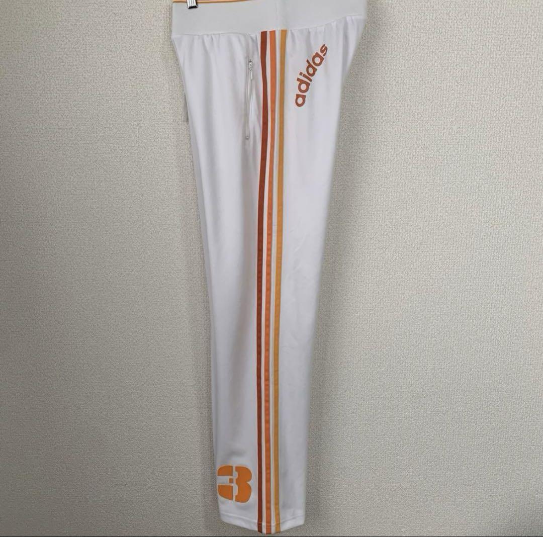 adidas アディダス　ジャージ/トラックパンツ　3ライン　レディースL 白 6,000円