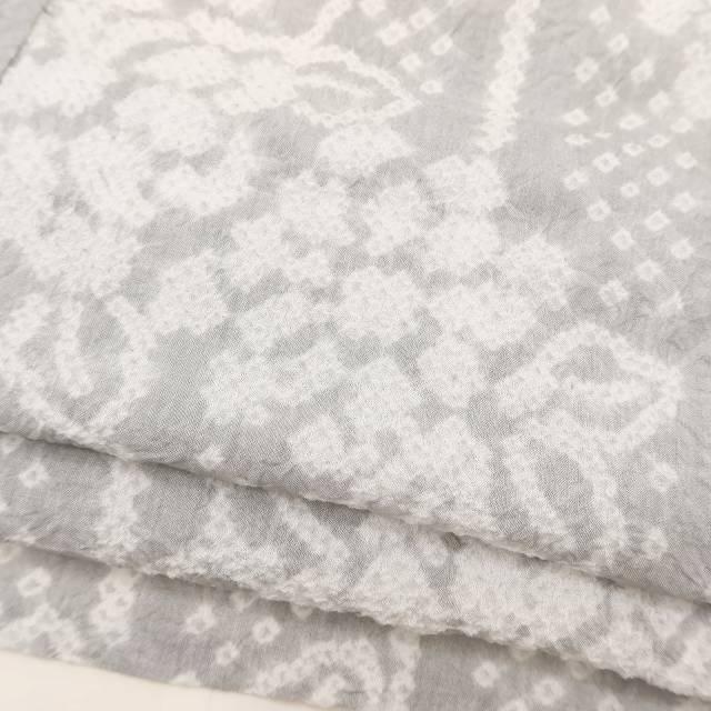 ☆専用☆美品 やまと誂製 有松鳴海絞り 綿 洗える着物“淡雪”高級浴衣I-14