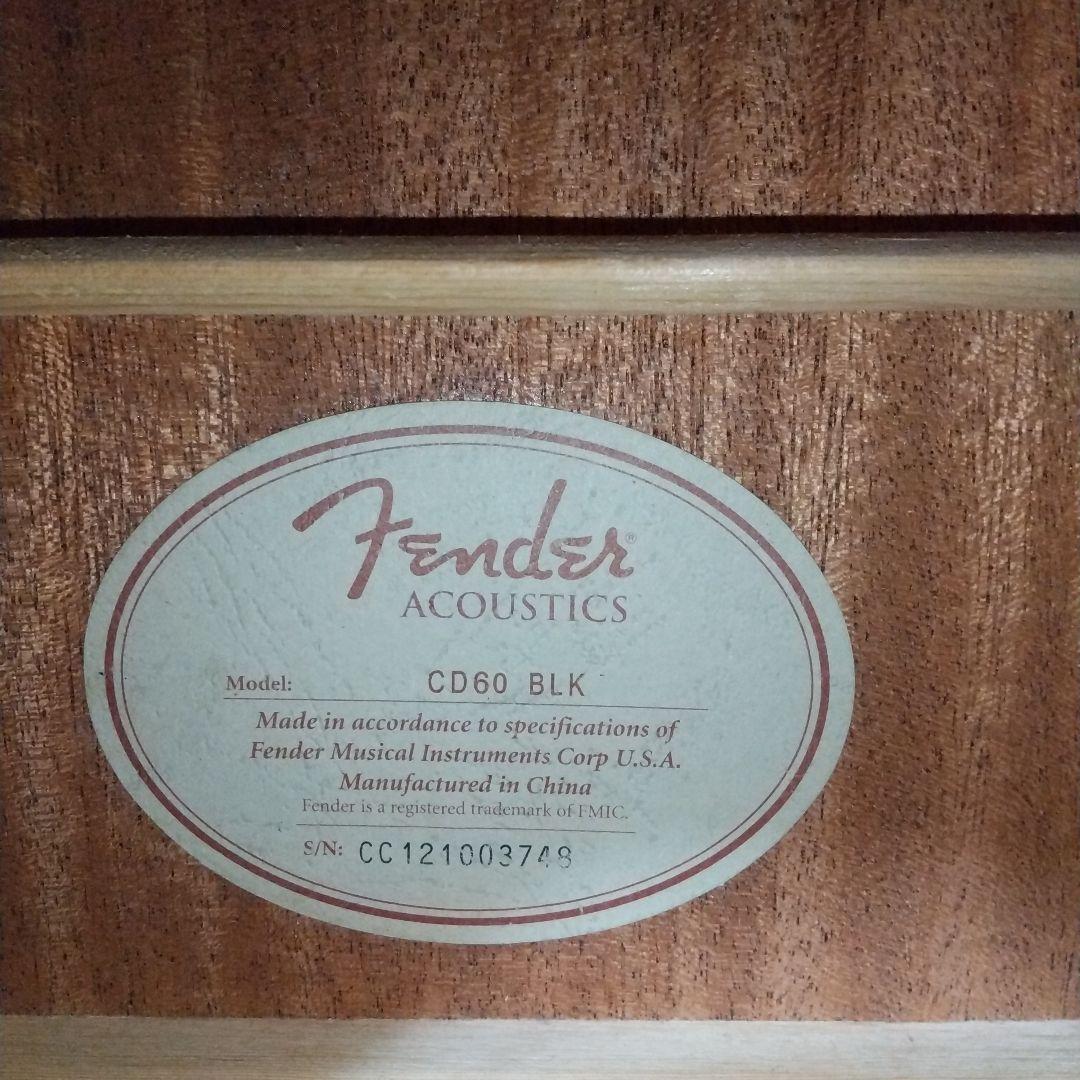 Fender CD60 BLK アコースティックギター