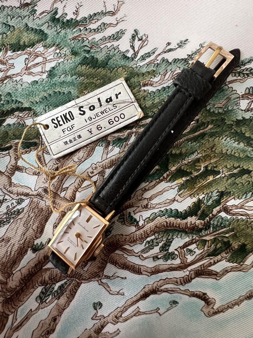 美品☆セイコー　ソーラー☆手巻き時計☆19石☆アンティーク時計☆ SEIKO / 19型 懐中時計 SOLD - ビジュ寺口 ／ 時計