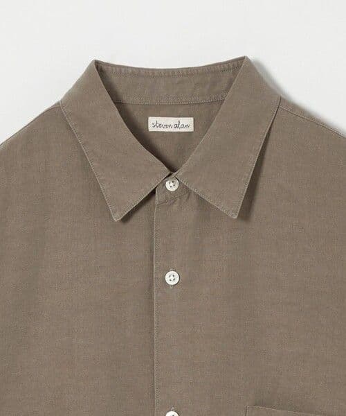 スティーブアラン　スラブレギュラーカラーシャツ