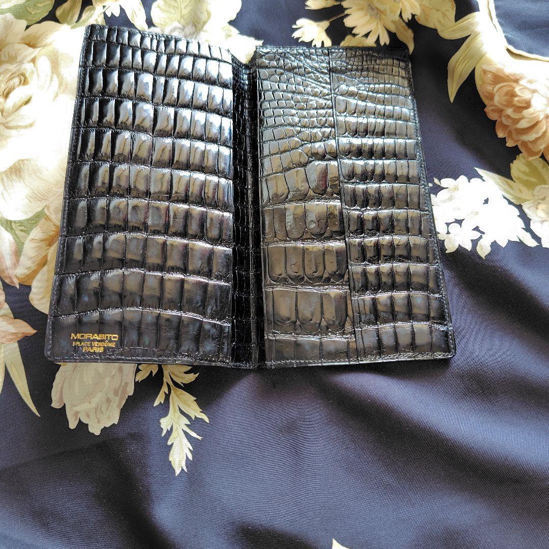 モラビト　MORABITO鰐革★無双長財布小銭入無　美品　箱付