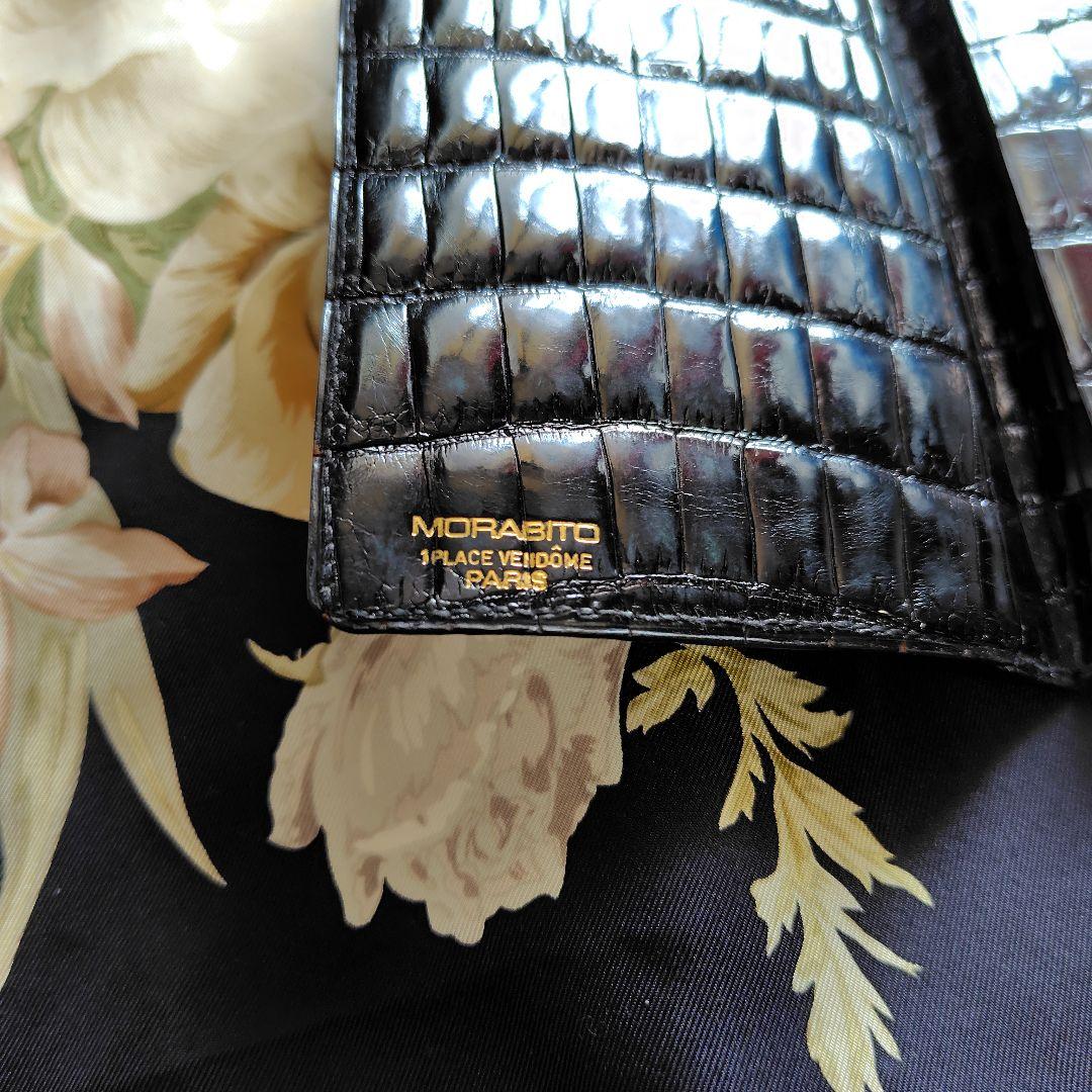 激安価格モラビト MORABITO鰐革☆無双長財布小銭入無 美品 箱付