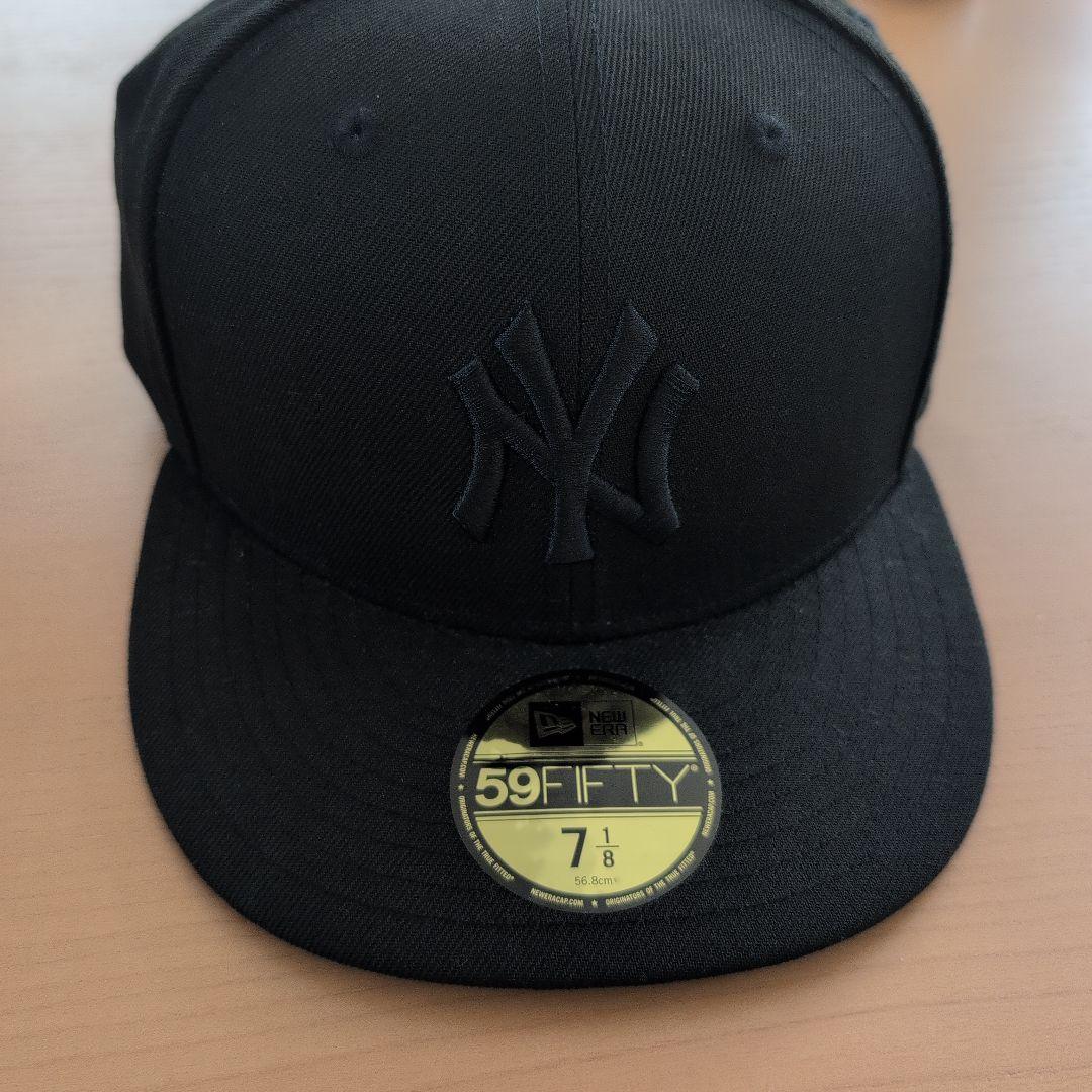 New Era 59FIFTY ブラックキャップ 7 1/8 56.8 - メルカリ
