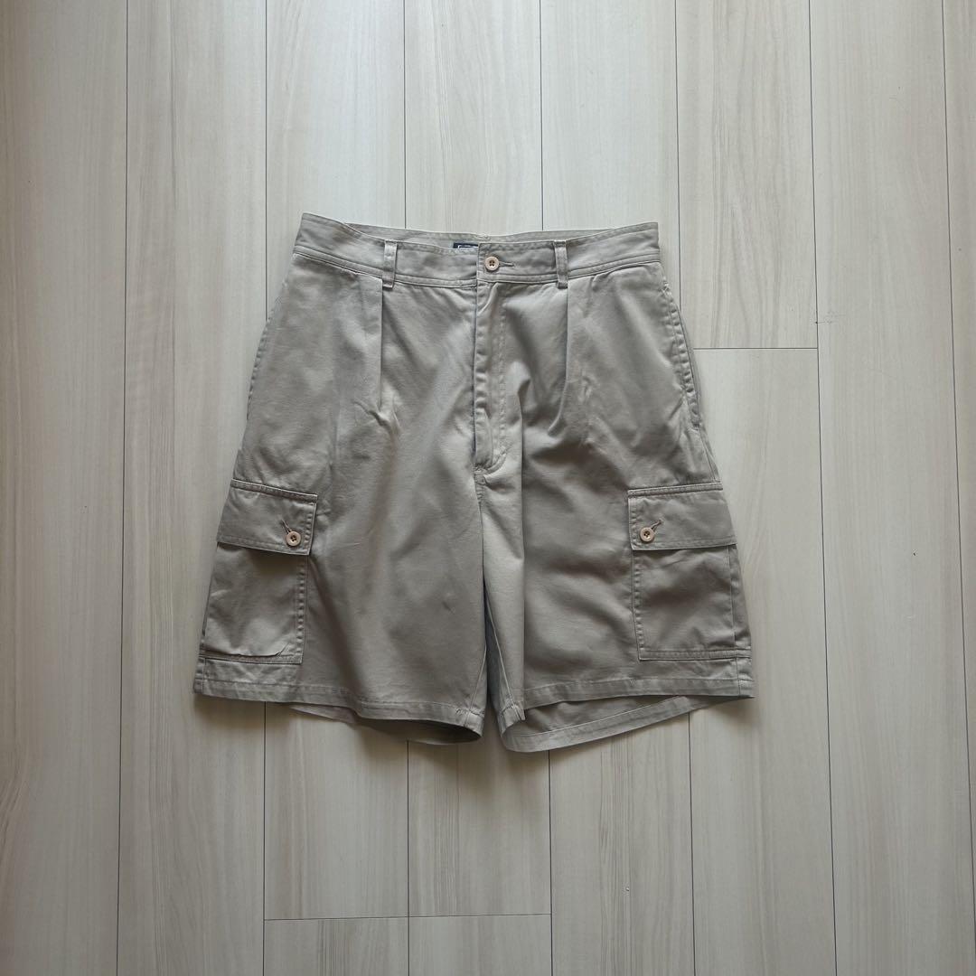 90s ポロバイラルフローレン 1タックカーゴショーツ 32 ター