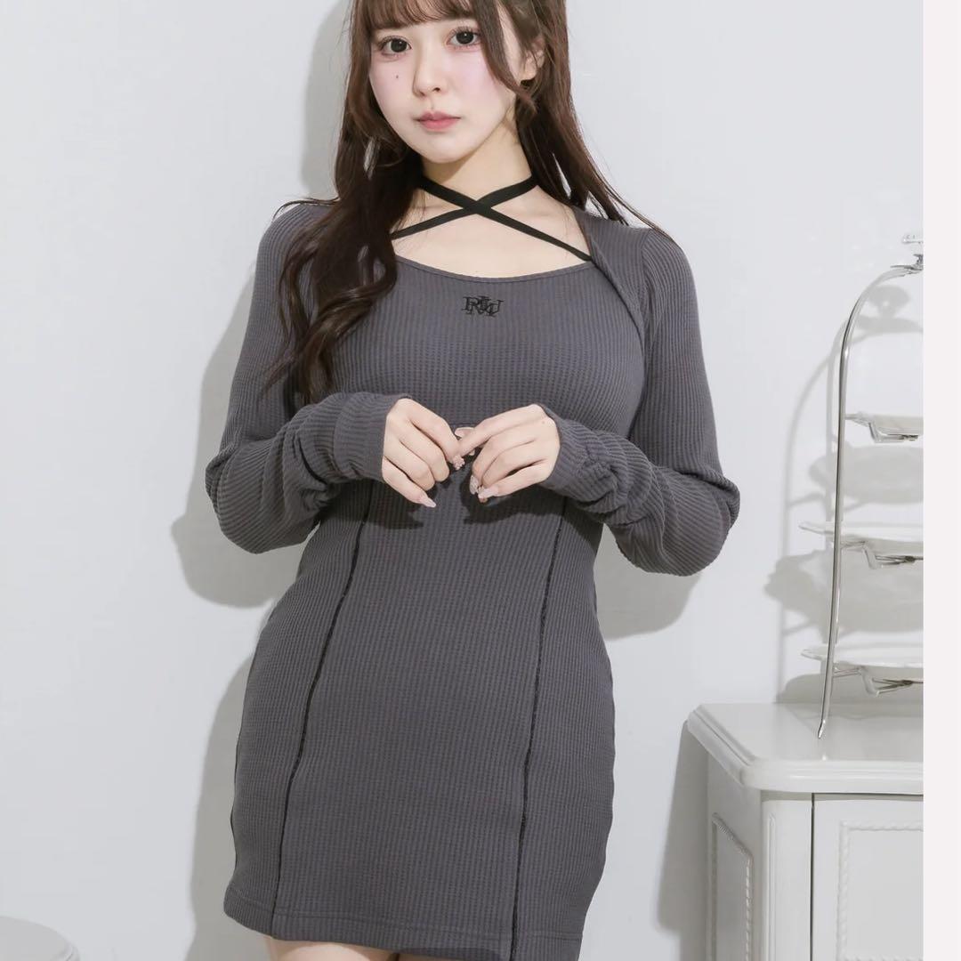 クロステープワッフルワンピース – pium