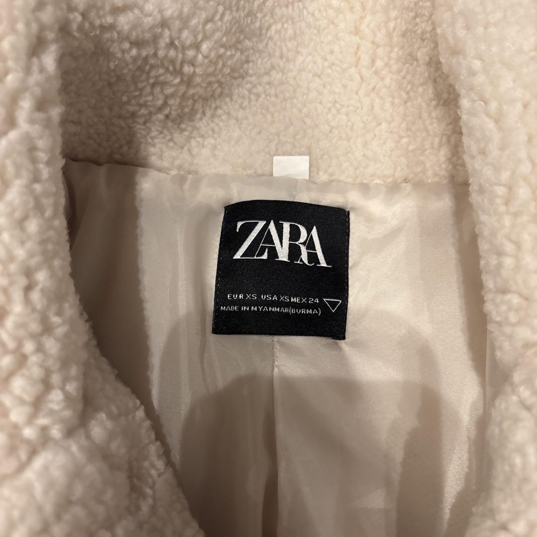 ZARA ロングコート ボアコート