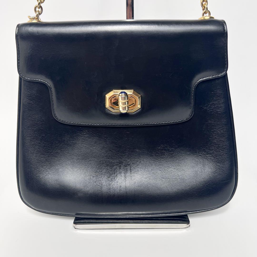 定番のお歳暮 美品】オールドグッチ ショルダーバッグ チェーン ターンロック バッグ
