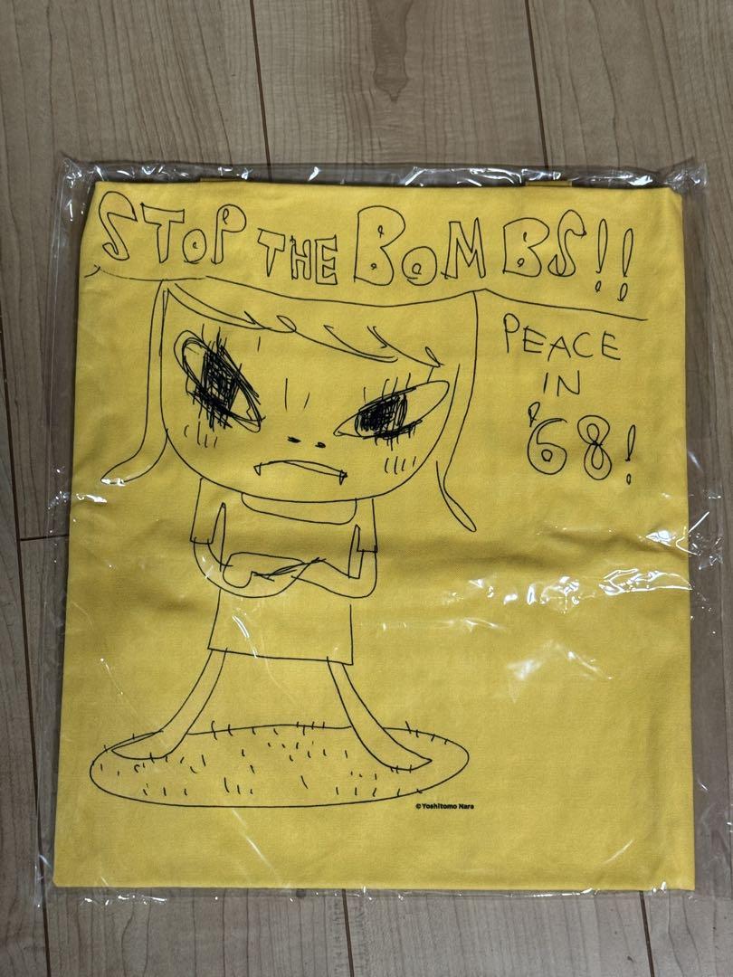 新品 完売品正規品 奈良美智 トートバッグ STOP THE BOMBS 日本
