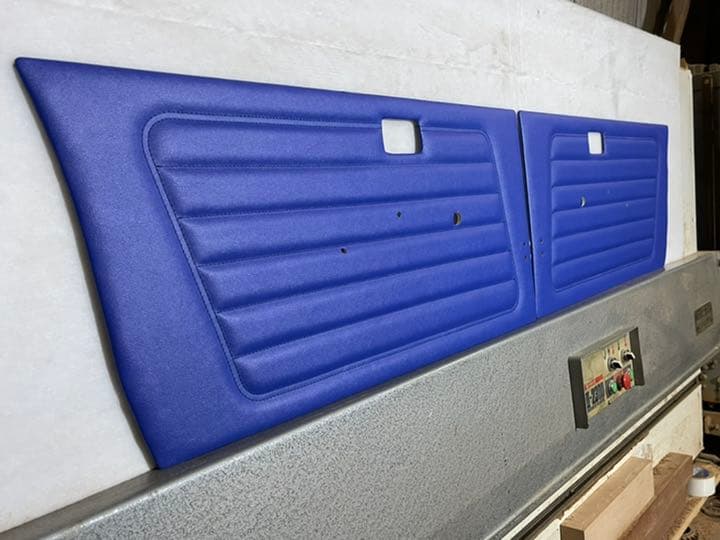 JA11 JA12 JA22用 フロント内張りブルーレザー トリミングBタイプ