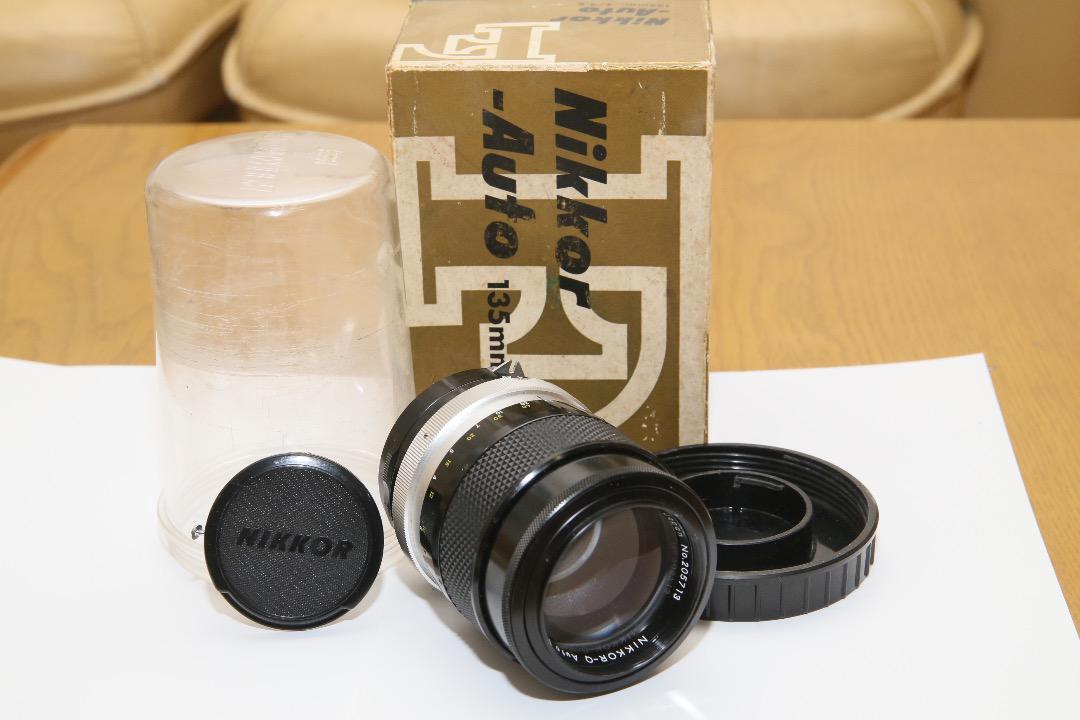 超格安価格 auto-nikkor 135mm f2.8　箱付き レンズ(単焦点)