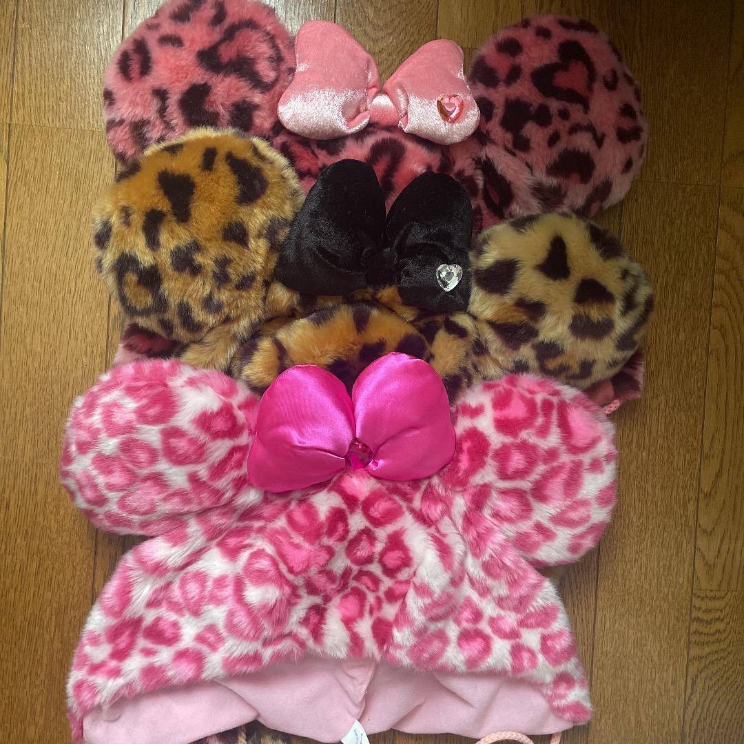 史上一番安い ピンク ディズニー ヒョウ柄 被り物 ファンキャップ 2個セット その他 史上一番安い ピンク ディズニー ヒョウ柄 被り物 ファンキャップ 2個セット その他
