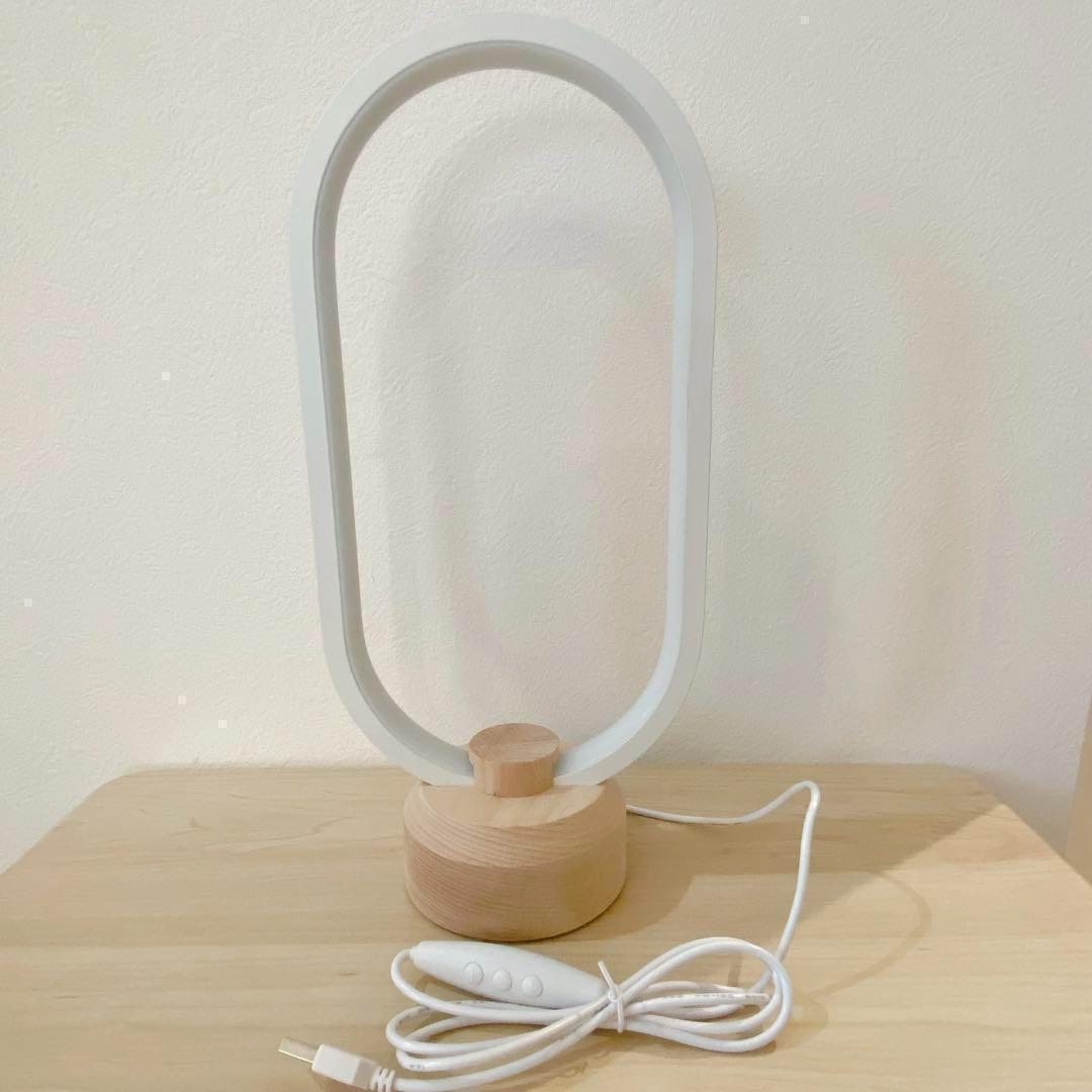 木製デスクランプ