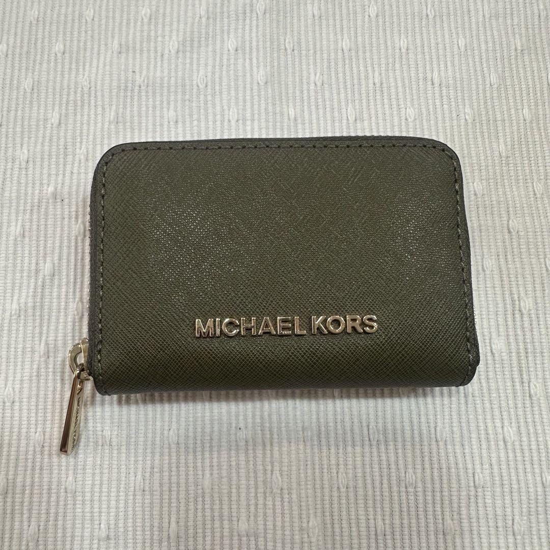 MICHAELKORS オリーブ　カーキ　コインケース　小銭ケース　カードケース