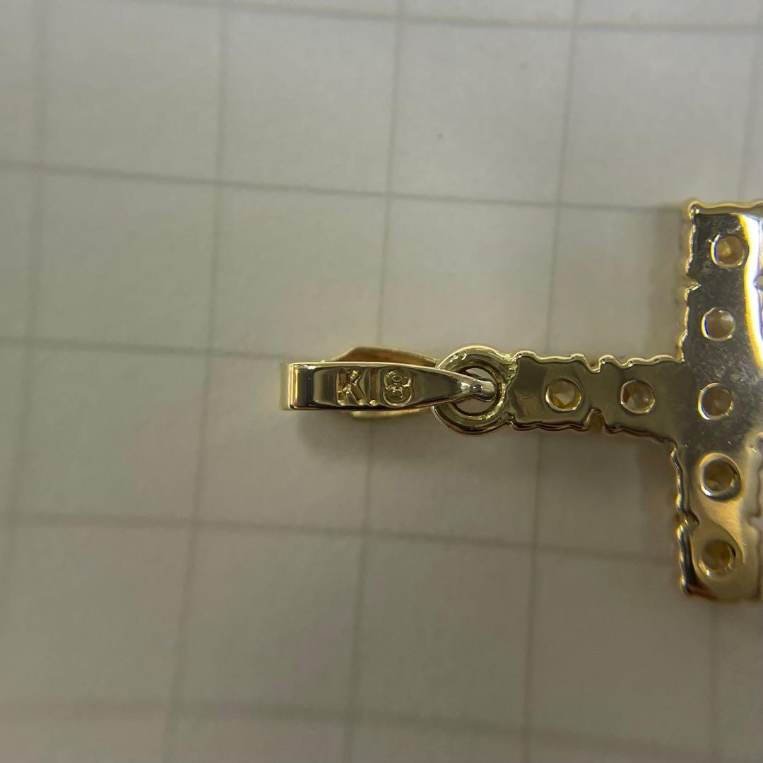 18金 クロスダイヤペンダント ユニセックス 18金 クロスダイヤペンダント ユニセックス