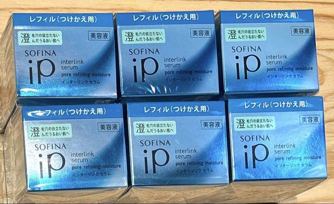 SOFINA iP インターリンクセラム澄んだうるおい肌へレフィル55g××6点